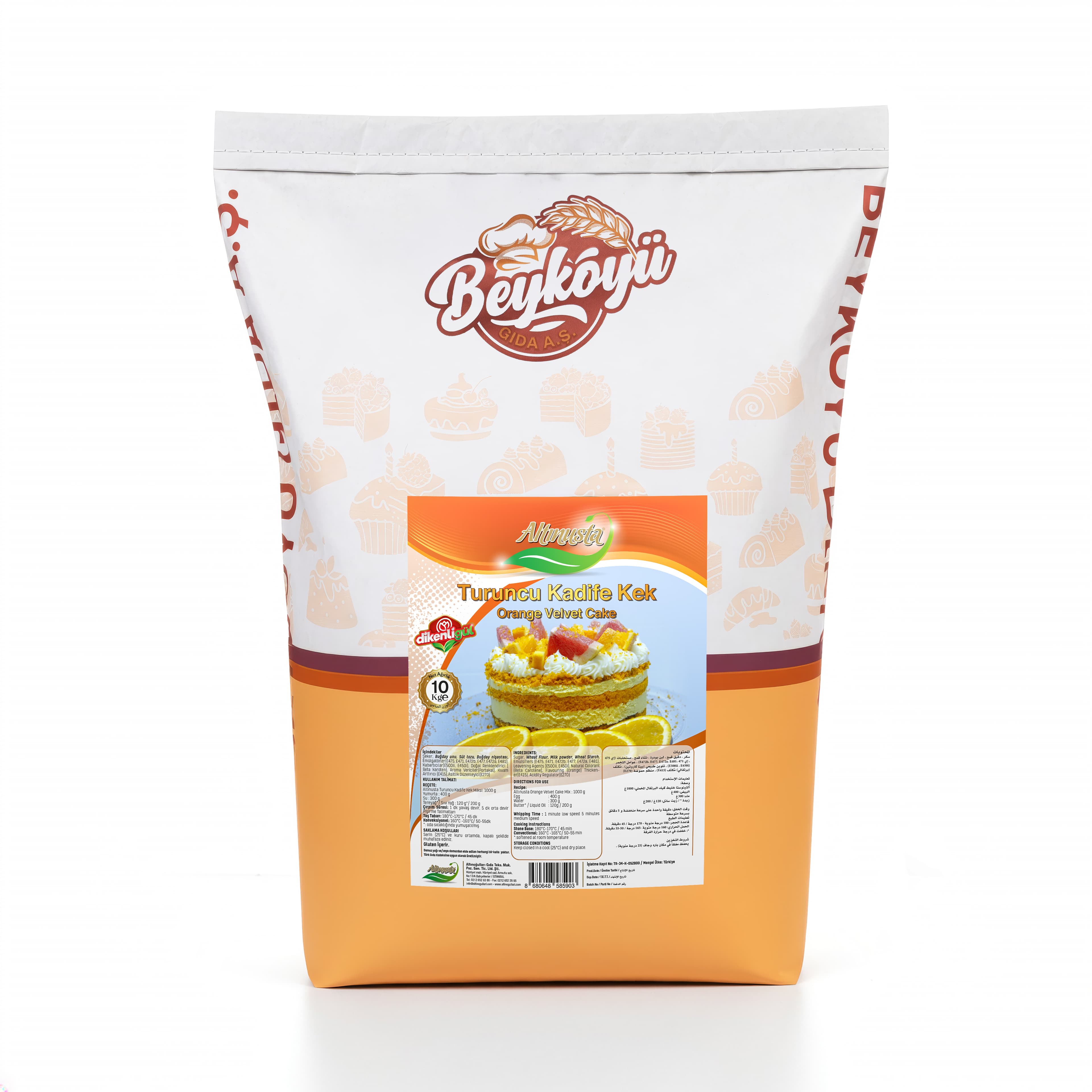 Altınusta Turuncu Velvet Kek Miksi